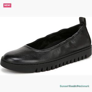 Leather Ballet Flats Slip-Ons Packable Walking Shoes